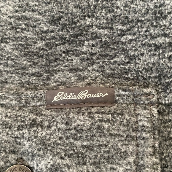 Eddie Bauer Gray Fleece-like Men’s Shirt Size TM - Picture 5 of 7